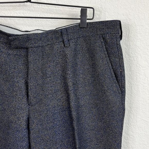 ETRO Tweed Trousers Flat Front Pants Slacks - Picture 1 of 10